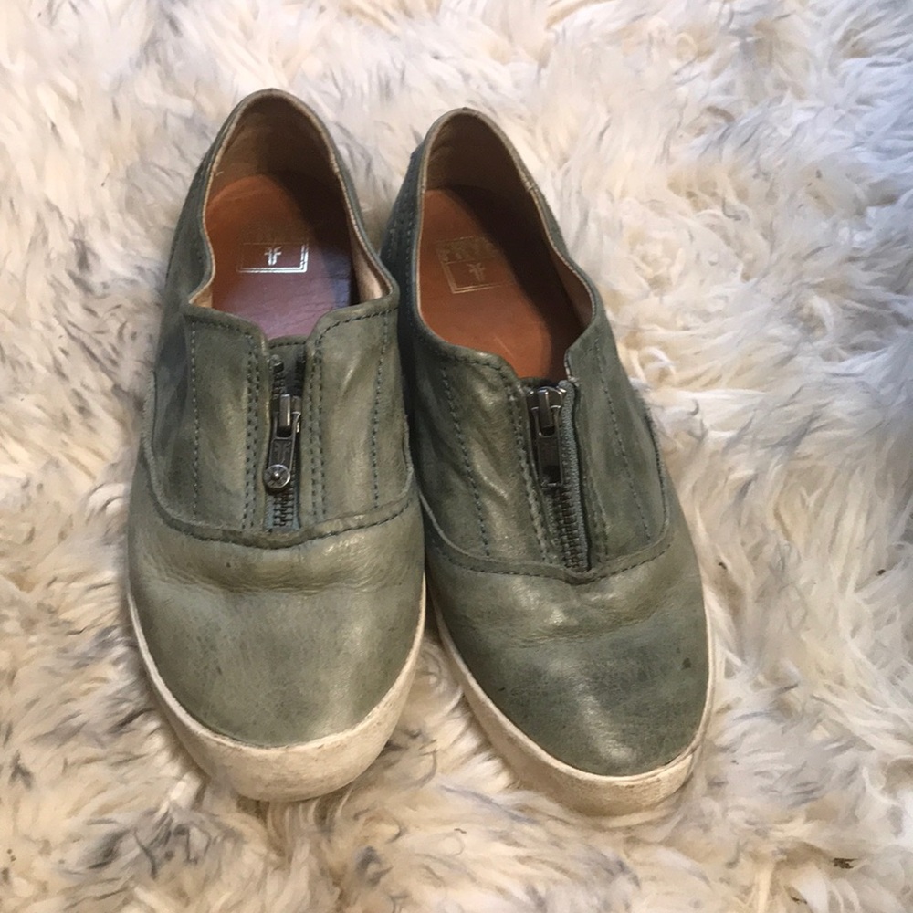 Like New Frye Dylan Moto Slip On